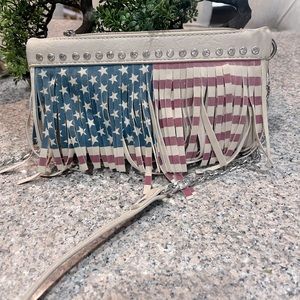 American Flag Shoulder / Chris Cross Bag